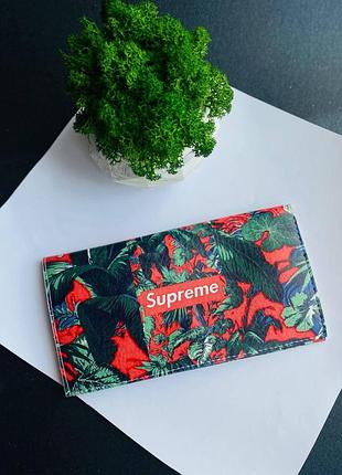 Шкіра гаманець, портмоне з принтом принт суприм