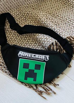 Топ якість! бананка ,сумка на пояс поясна сумка з принтом minecraft