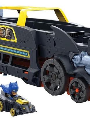 Трек автовоз хот вілс бетмен вантажівка транспортер на 20 машинок оригінал hot wheels racerverse batman’s escape