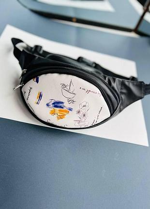 Топ качество ! бананка тату патриотическая , сумка на пояс  поясная сумка с принтом