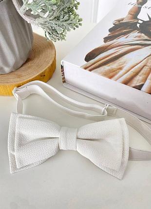 Метелик ,краватка - метелик двошаровий італія тканина біла