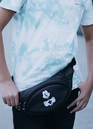 Топ качество ! детская бананка , сумка на пояс  поясная сумка с принтом микки маус