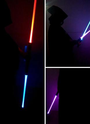 Игровой набор из 2-х световых мечей джедаев (звездные войны). джедайские световые мечи, меняющие цвет