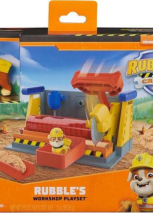 Щенячий патруль кремез і команда майстерня та фігурка кремеза оригінал rubble & crew rubble’s workshop playset