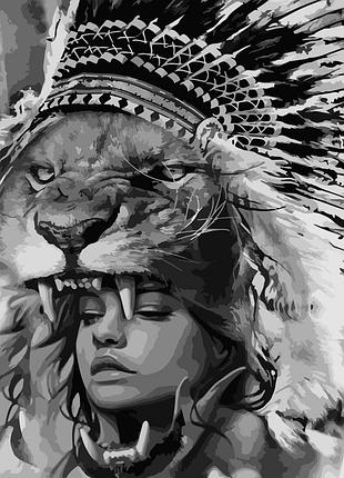 Картина за номерами strateg преміум велична краса з лаком розміром 40х50 см (sy6709)