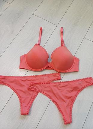 Calvin klein seductive comfort-80c-l-комплект білизни