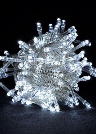 Гирлянда rd-7139 100 led 10 м белый холодный цвет / прозрачный провод