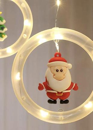 Xmas штора кільця з фігурами 3mx70cm 110l ww теплий білий