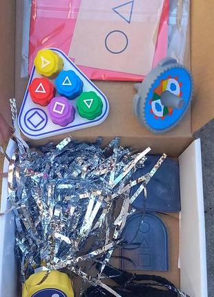 Набір ігор з squid game 5 в 1: ddakji + flying stone + gong-gi + spinning top + jegi гра в кальмара original