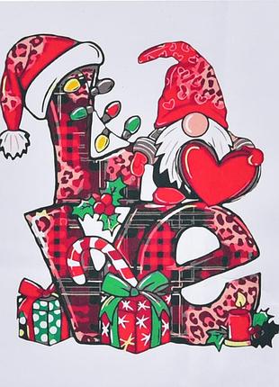 Картина за номерами strateg преміум подарунки з гномиком з лаком та з рівнем розміром  40х40 см(sk052)