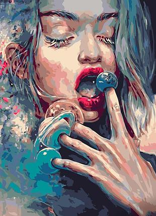 Картина за номерами strateg преміум солодкі планети розміром 40х50 см (gs1175)