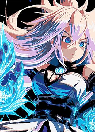 Картина за номерами strateg преміум жіноча сила на чорному фоні розміром 30х30 см (sh3030-12)