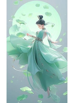 Алмазна мозаїка strateg преміум симфонія жіночності розміром 30х40 см (heg87035)