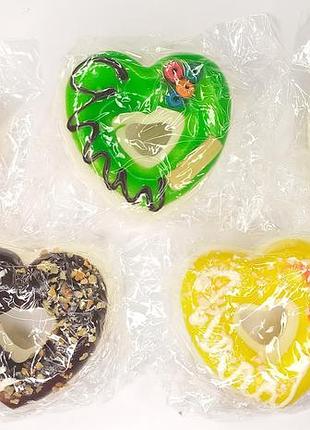 Сквіш пончик сердечко з магнітом