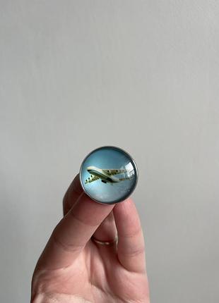 Пін значок металевий брошка літак мрія в небі ан-225