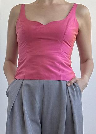 Rosmarie's couture innsbruck шовкова блуза топ корсетного типу