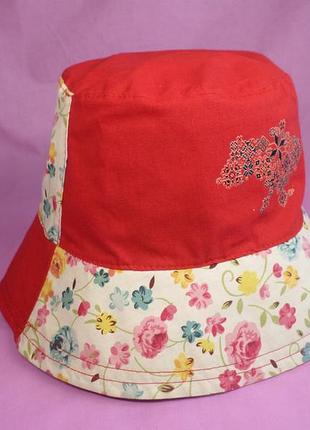 Панамка хлопковая взрослая с картой украины красная 58 размер