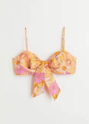 Бюстгальтер-бралетт із зав'язками спереду h&m -м
