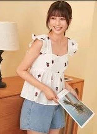 Блуза летняя стильная классная натуральная ткань