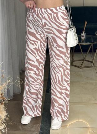 Брюки палаццо , штапель , нові широкі брючки літні