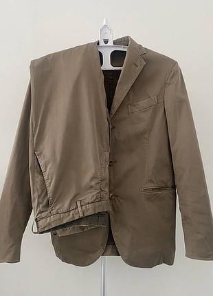 Мужской хлопковый костюм boglioli made in italy size 46 (small)