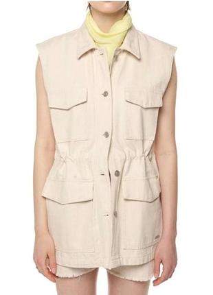 Подовжена жилетка оверсайз