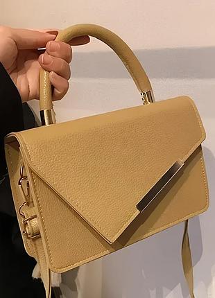 Жіноча сумка крос боді з екошкіри з плечовим ременем