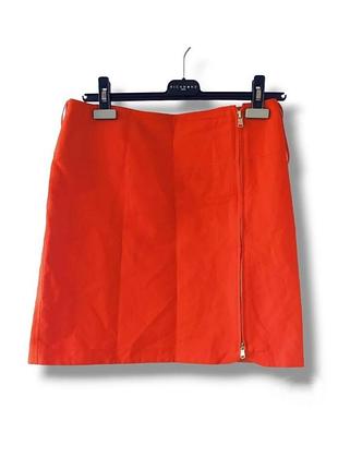 Юбка винтаж из хлопка, на подкладке, с регулируемым разрезом на молнии lauren ralph lauren