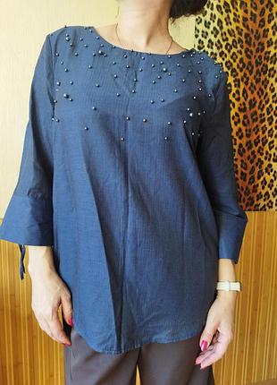 Блуза (рукав 3/4) свободного кроя
