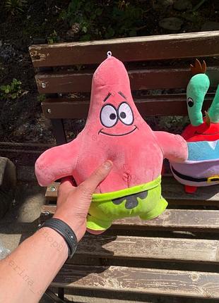 М'яка іграшка патрік із мультфільму губка боб 40см