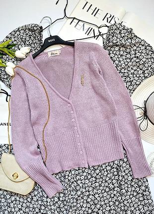 Французкий кардиган etam сиреневого цвета кофта