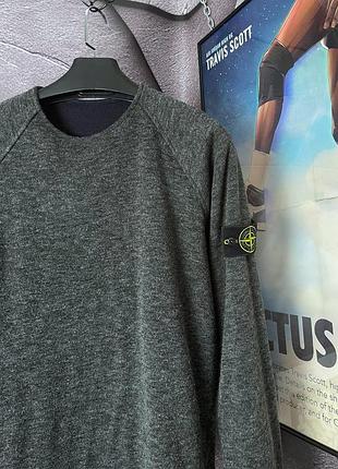 Даохсторнній шерстяний світшот від stone island 🔥