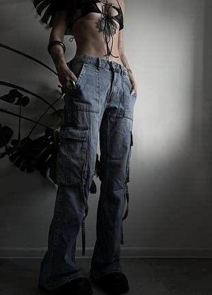 Мульти покет джинси карго zara