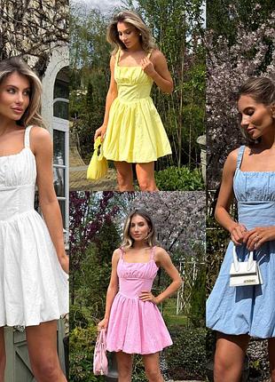 Міні сукня з спідницею балон