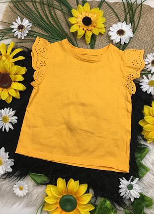 Помаранчева маєчка на 18-24 міс