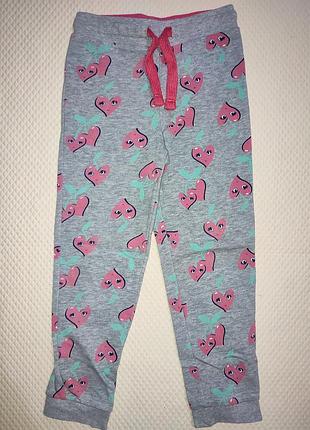 Утепленные спортивные штаны для девочки