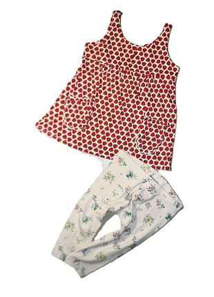 Велосипедкие + яркая майка на 9-10роков рост 140