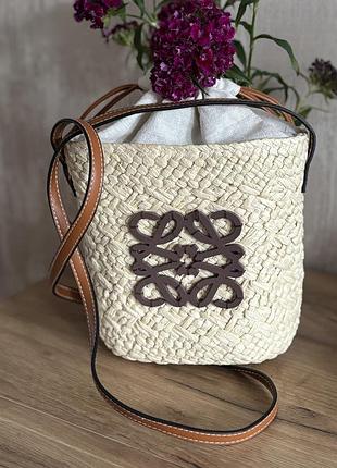 Сумка рафія солома loewe