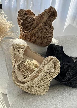 Легкая, стильная и удобная - наша плетеная соломенная сумка станет незаменимой частью вашего летнего 2956