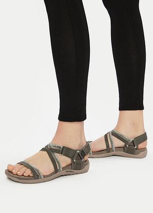Сандалі merrell terran 3 cush lattice olive, маломірять, 38р. на стопу 24-24.2 см
