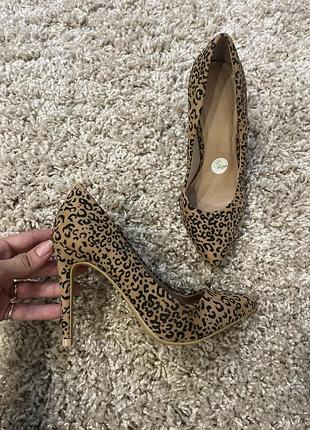 Туфлі леопард, човники