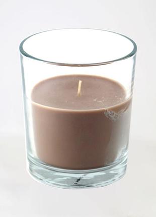 Свічка з бавовняним гнотом в склянці "кавовий десерт" комбінований livarno home
