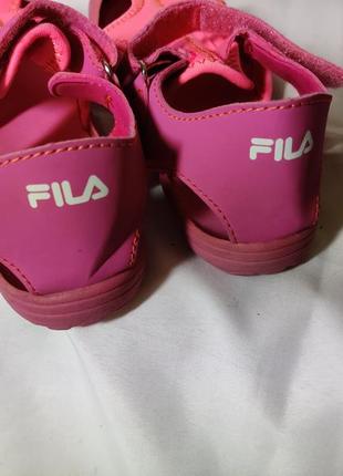 Сандалии девочке /аквашузы розовые/ босоножки /fila/ оригинал/р. 30(19cм),7 фото