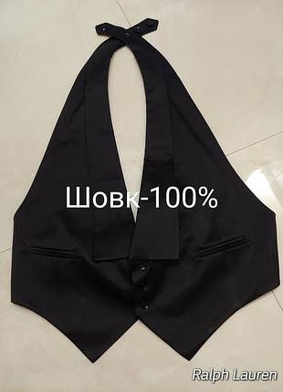 Оригинальная шелковая жилетка мужская от ralph lauren