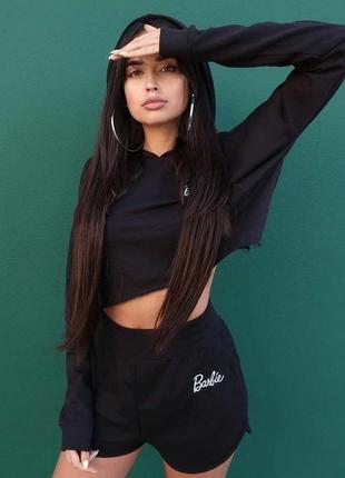 Укорочений худі толстовка барбі barbie missguided