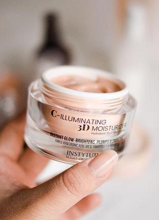 Зволожуючий крем з ефектом сяйва для обличчя c-illuminating 3d moisturizer