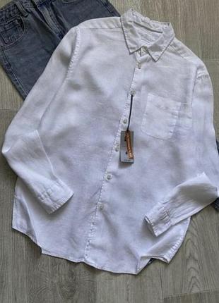 Женская льняная рубашка, лляна сорочка, блузка, блуза