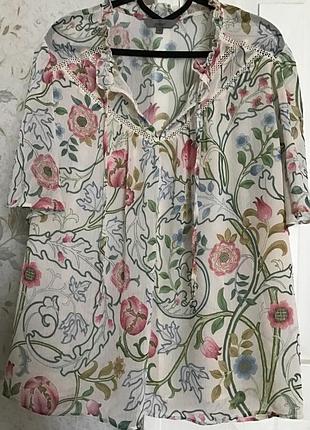 Свободная красивая блуза батал.от next.