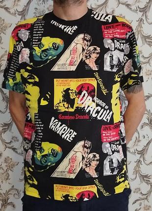 Футболка чоловіча bershka dracula vintage