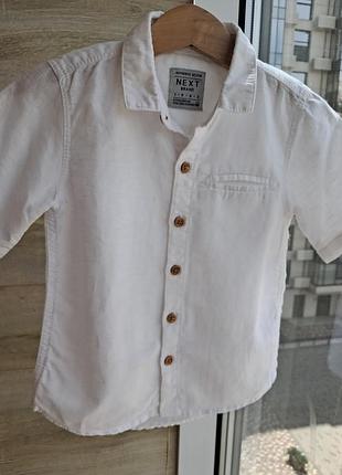 Рубашка лен next 1-2г